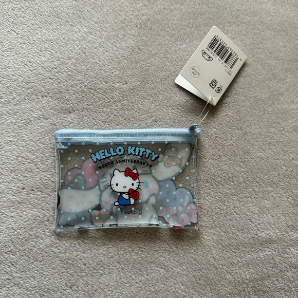 Sanrio Hello Kitty 50th Anniversary Cinnamoroll Clear Zipper Pouch - Picture 3 of 4